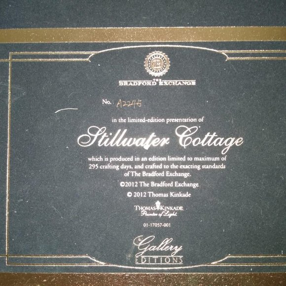 STILLWATER COTTAGE THOMAS KINKADE - Picture 5 of 5